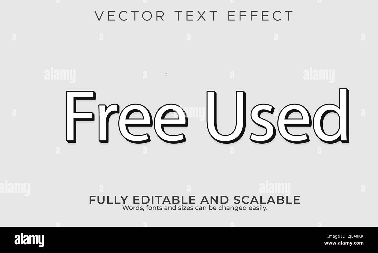 Bearbeitbares Text Vektor Logo Design Stock Vektor