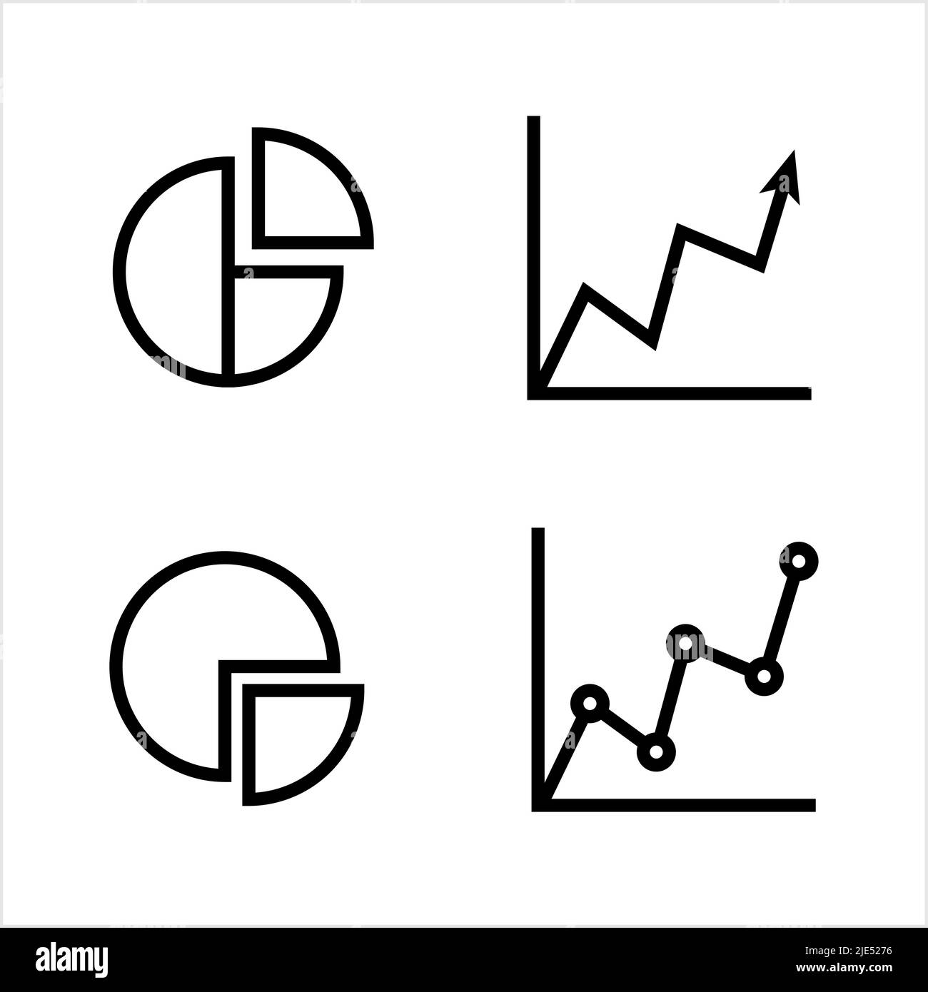Symbol „Datendiagramm“, Symbol „Geschäftsdiagramm“, Vektorgrafik Stock Vektor