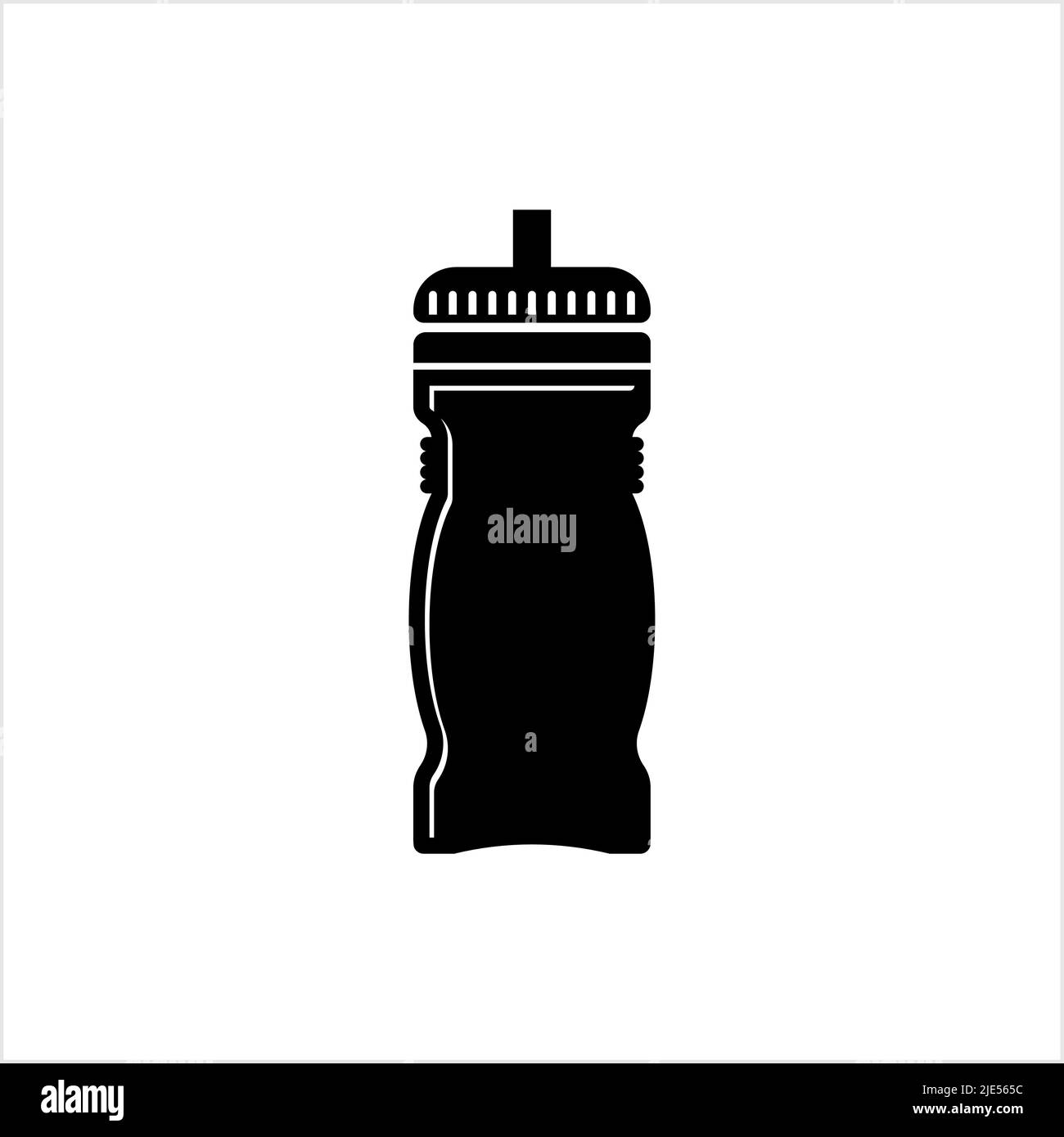 Wasserflasche Symbol, Mineralwasserflasche Vektor-Kunstillustration Stock Vektor