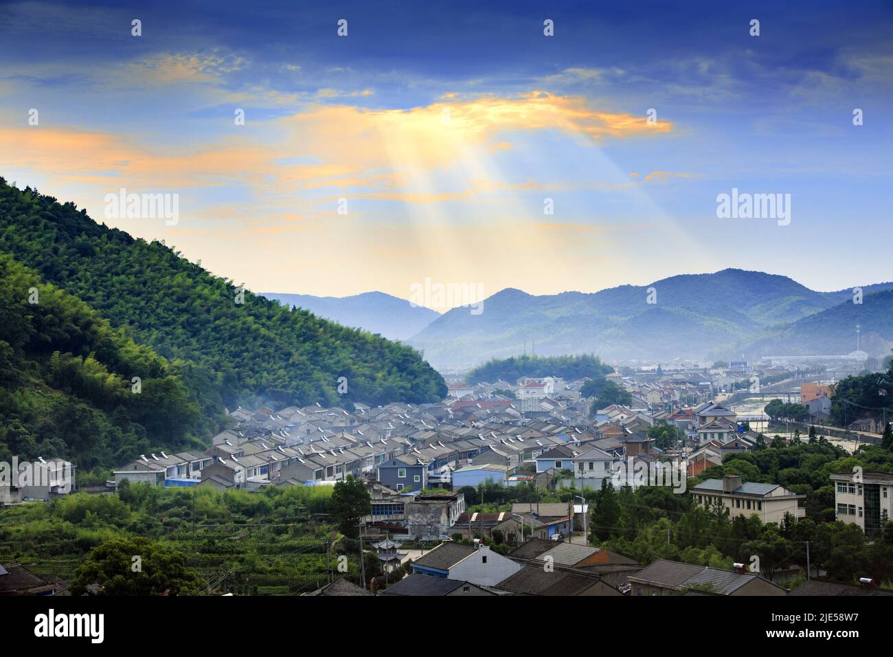 Zhejiang ningang yinzhou Design Stadt Dorf Sha Dorf Stockfoto