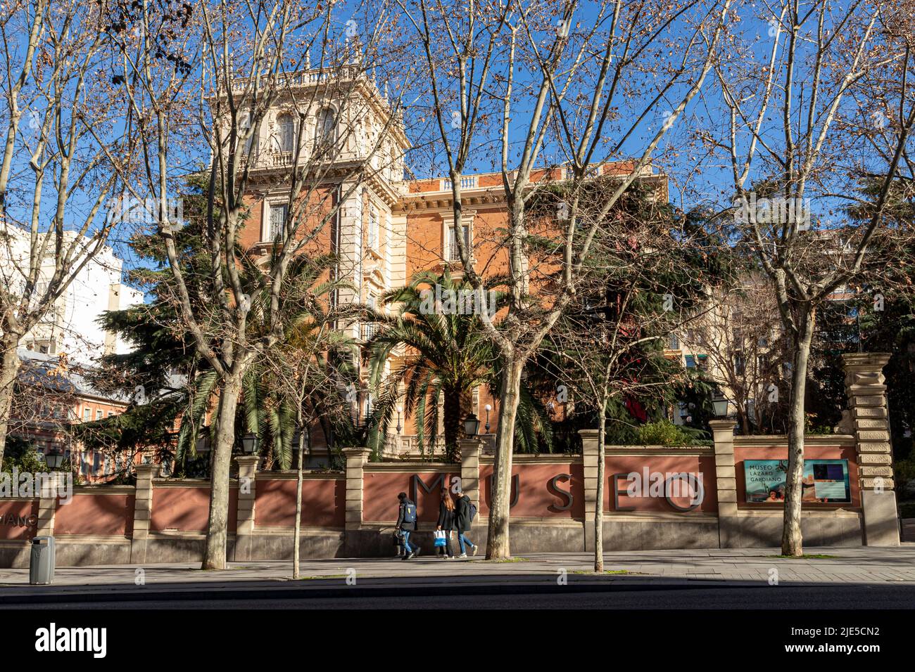 Madrid, Spanien. Parque Florido Palast, Sitz des Museums Lazaro Galdiano, das die Kunstsammlung des spanischen Finanziers Jose Lazaro Galdiano beherbergt Stockfoto