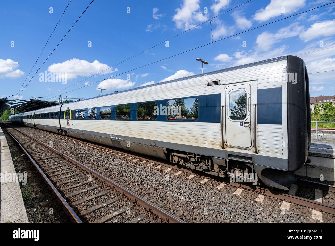 DSB IC3 InterCity-Zug am Bahnhof Rendsburg Stockfoto