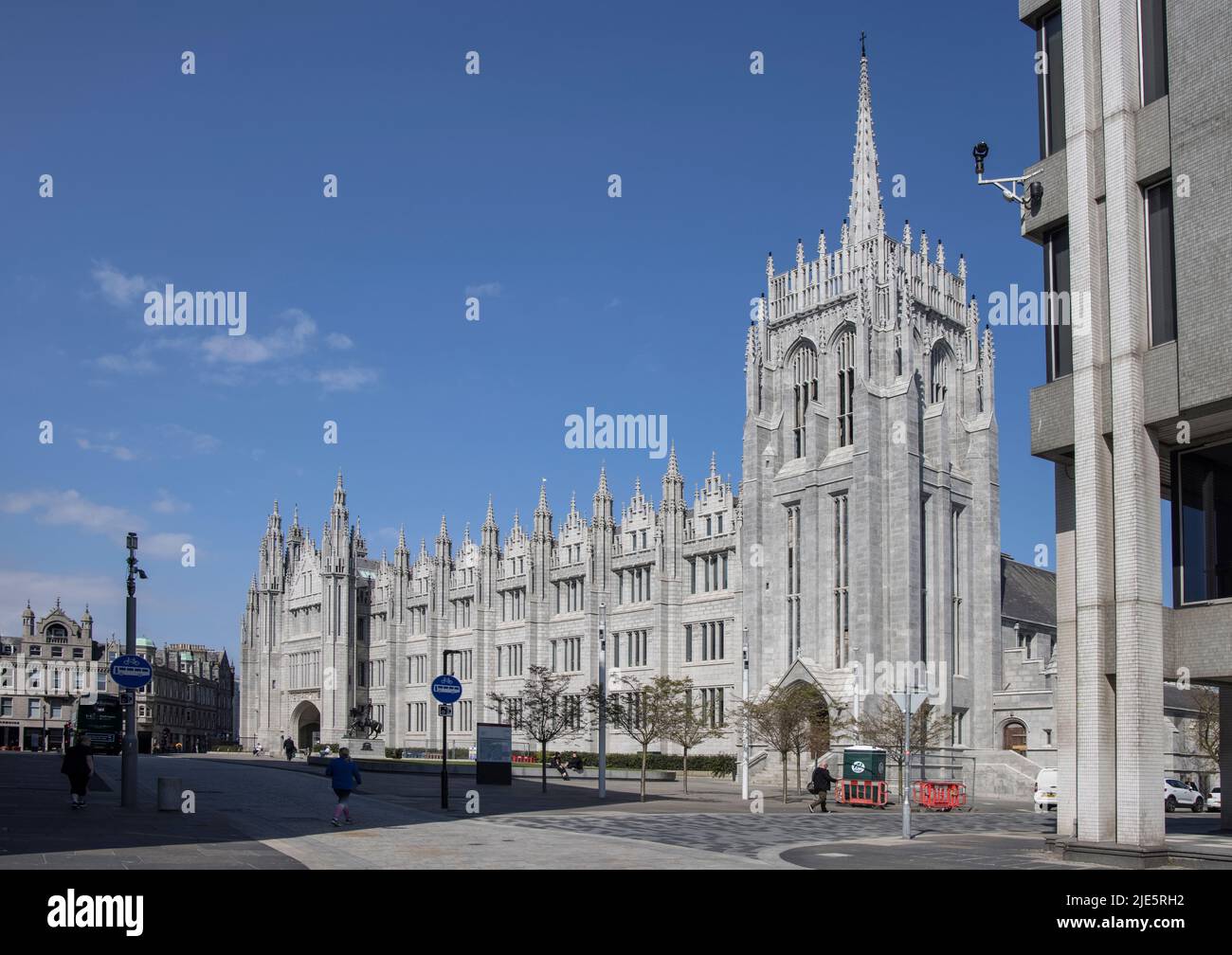 marischal College ein Teil der Universität von aberdeen beherbergt heute den stadtrat aberdeen schottland Stockfoto