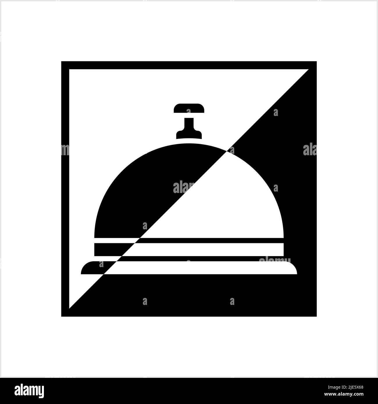 Hotel Bell Icon, Rezeption Bell Vektor Art Illustration Stock Vektor