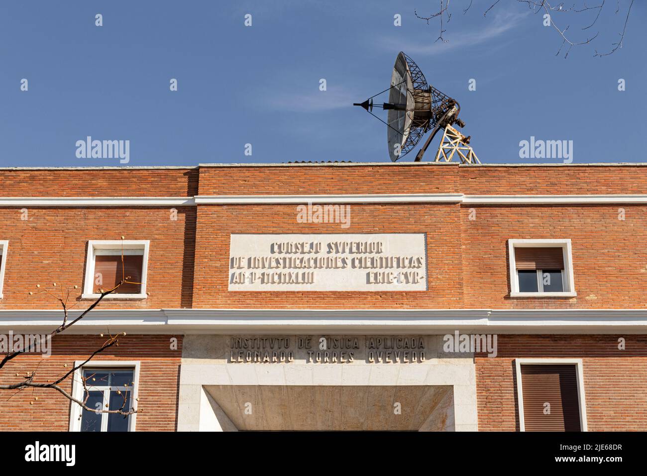 Madrid, Spanien. Institut für Angewandte Physik Leonardo Torres Quevedo vom CSIC (Spanischer nationaler Forschungsrat) Stockfoto