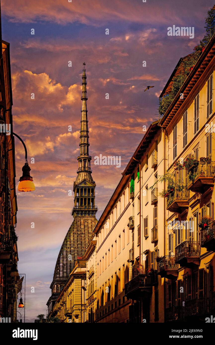 Italien Piemont Turin Mole Antonelliana Stockfoto