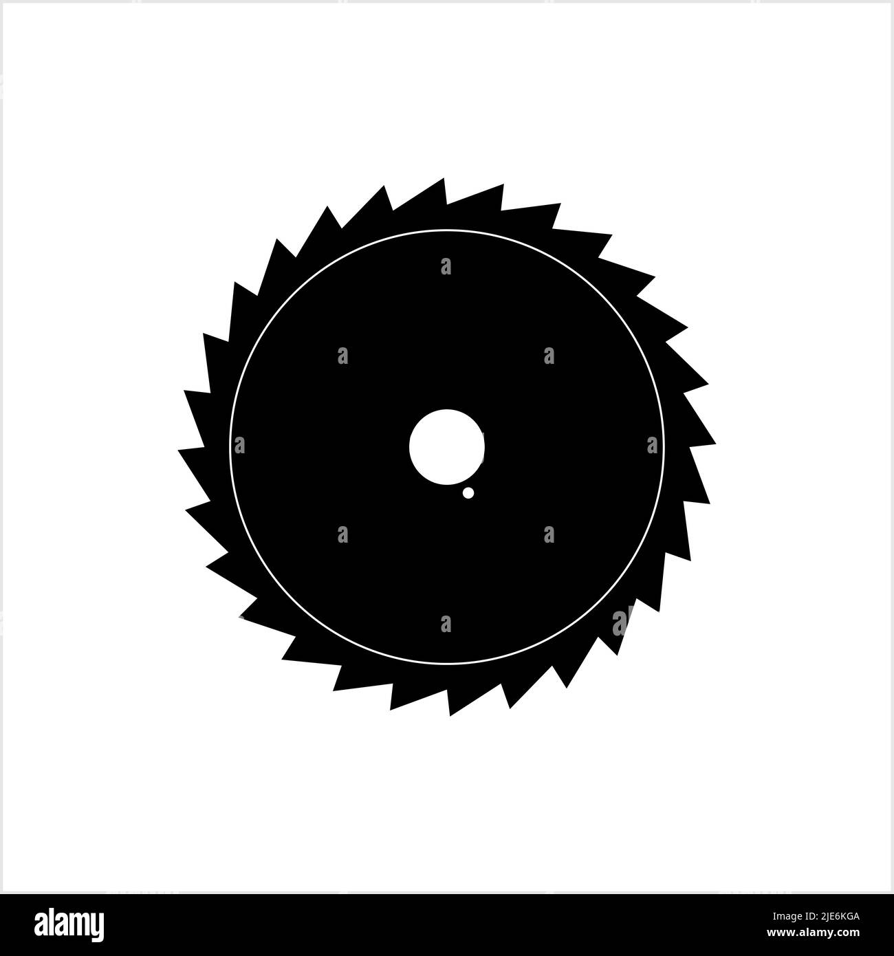 Symbol Für Sägeblatt, Symbol Für Kreissäge, Vektorgrafik Stock Vektor