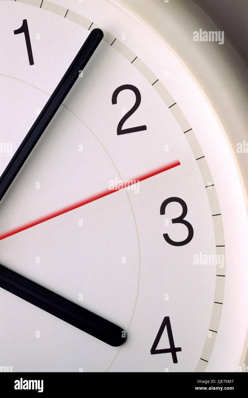 Die Zeit vergeht Stockfoto