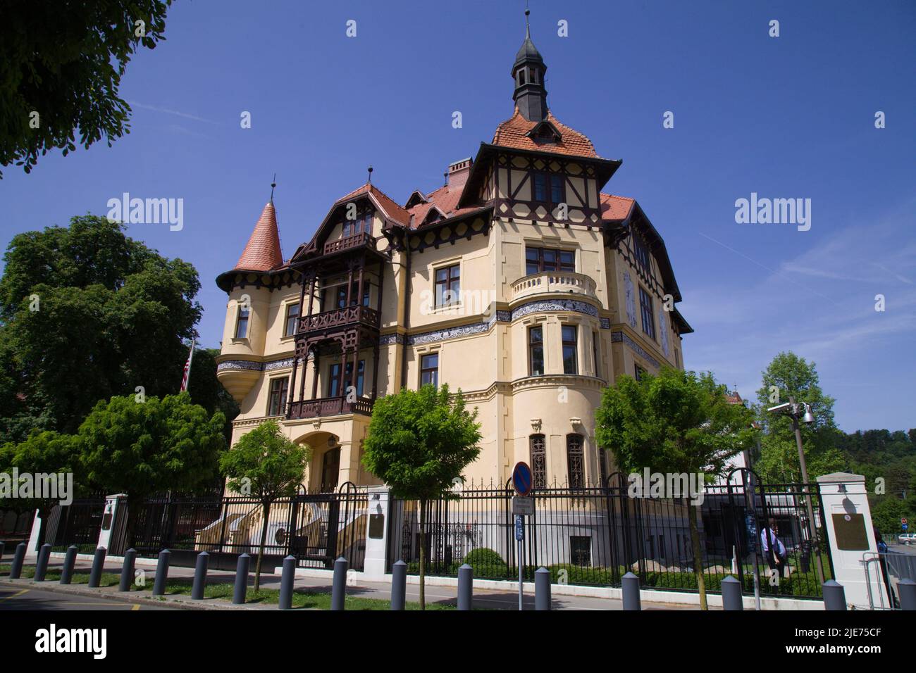Slowenien, Ljubljana, US-Botschaft, amerikanische Botschaft, Stockfoto