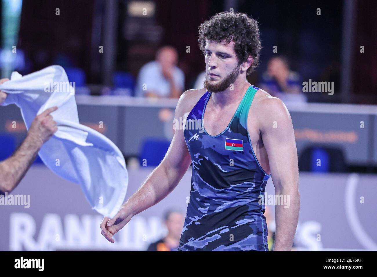 Rom, Italien. 25.. Juni 2022. Abubakr Abakarov (AZE) FF 86kg During 2022 Ranking Series (day4), Wrestling in Rome, Italy, June 25 2022 Quelle: Independent Photo Agency/Alamy Live News Stockfoto