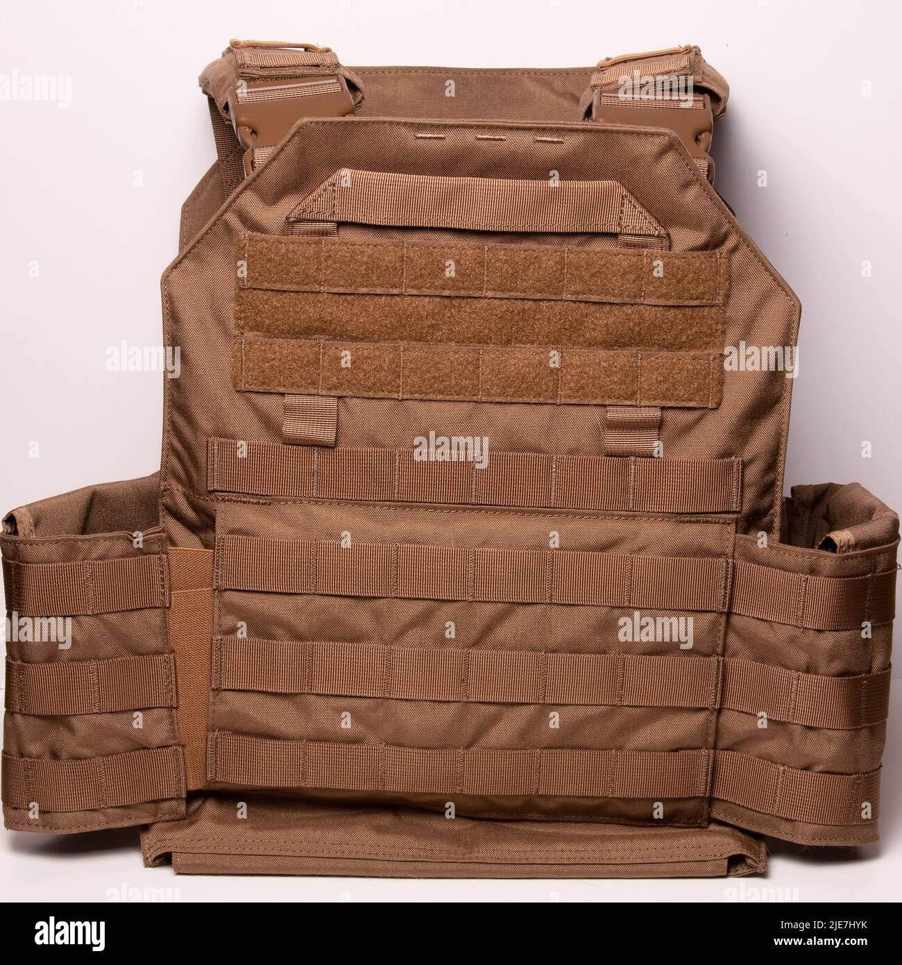 AR500 Testudo Body Armor Plate Carrier - Rückseite Stockfoto