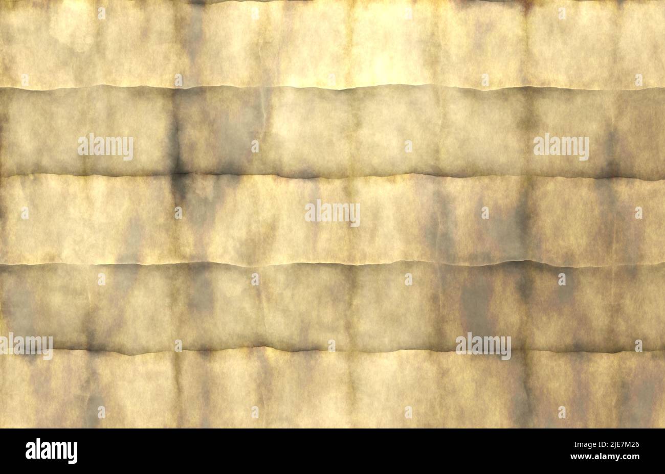 Karte mit alten Papierbuchstaben Stockfoto