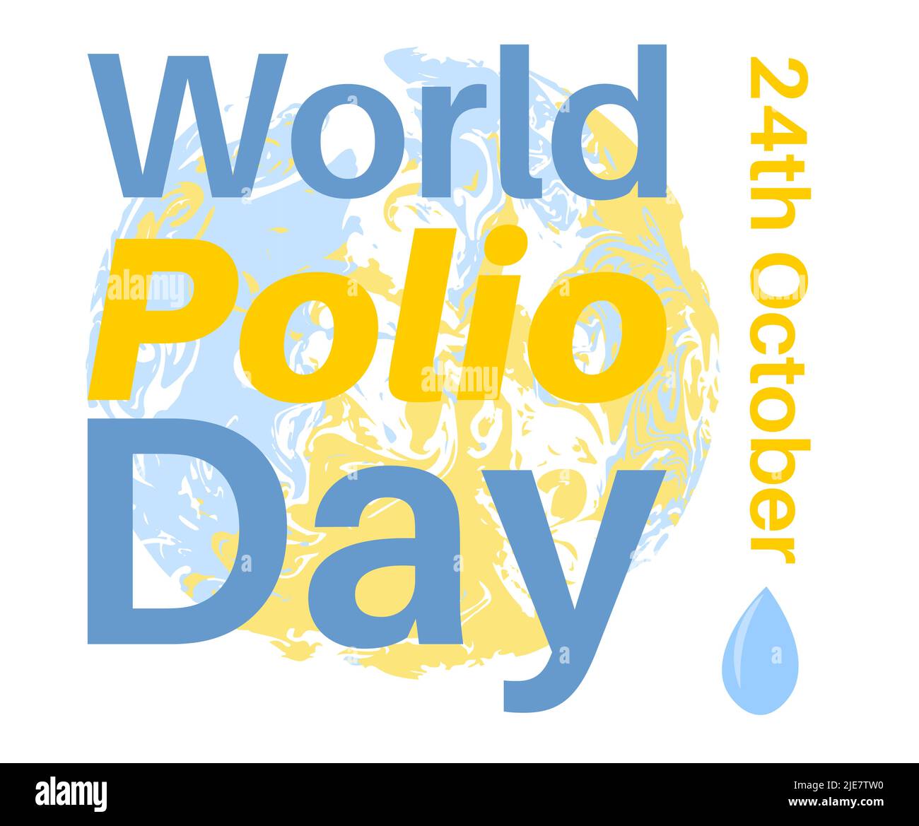 World Polio Day 24. Oktober Vektor-Illustration. Stock Vektor