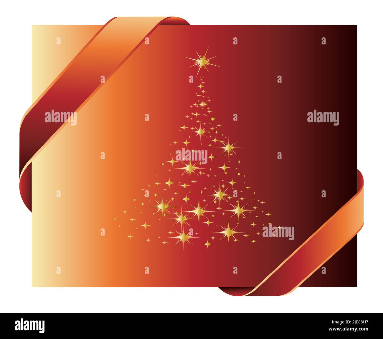 Frohe Weihnachten und glückliches neues Jahr. Illustrierte Karte Stockfotografie Alamy