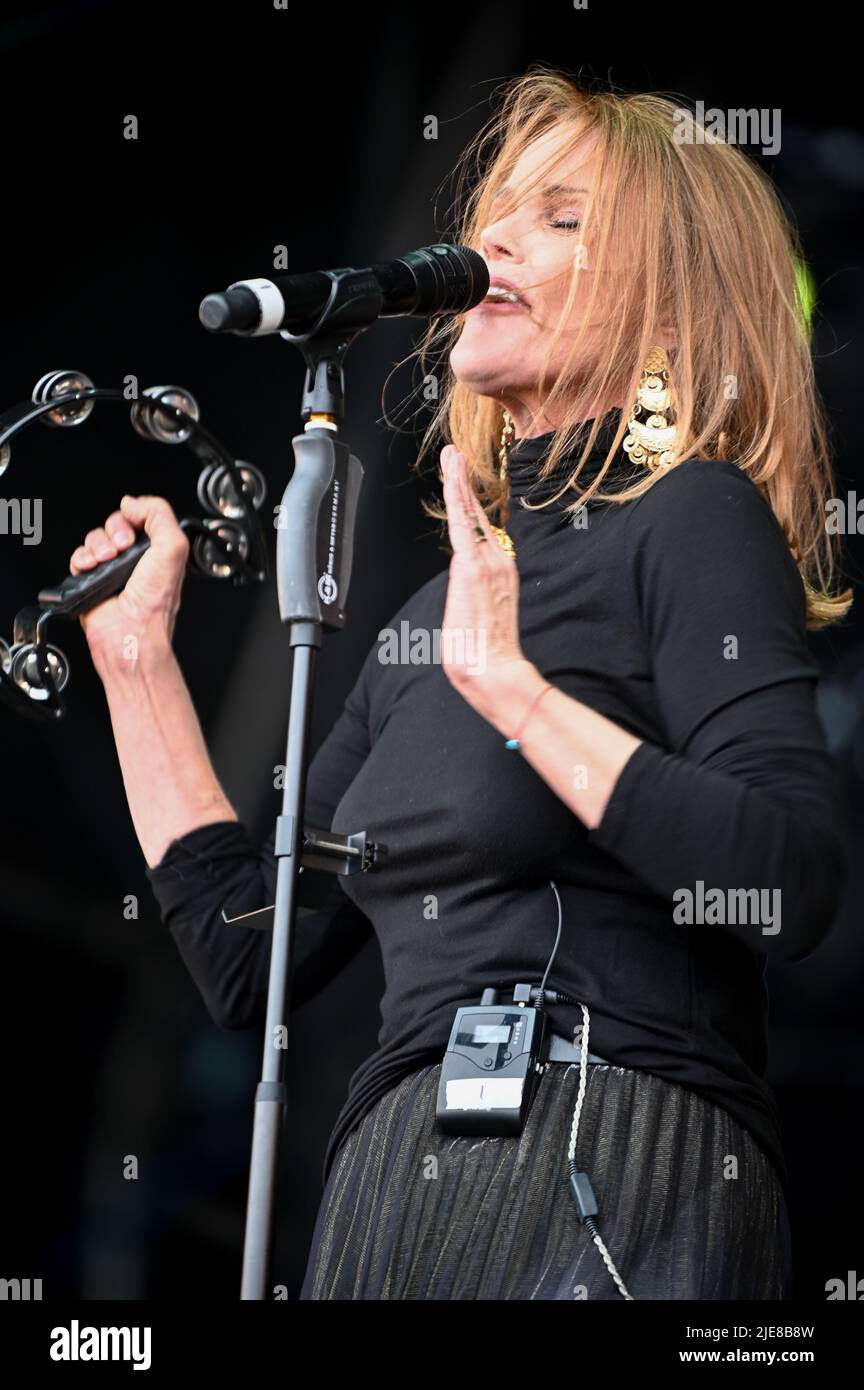 Belinda Carlisle , Auftritt beim Lets Rock Leeds 80s Festival , Großbritannien , 25.06.2022 Stockfoto