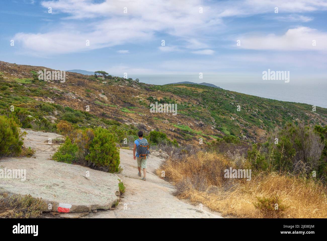 Via del Granito, San Piero, Campo nell'Elba, Elba, Toskana, Italien Stockfoto