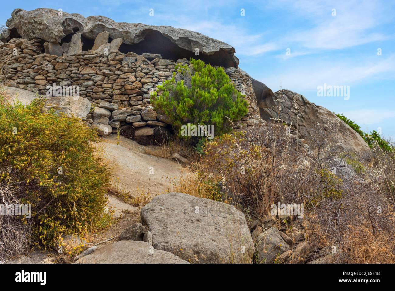 Via del Granito, San Piero, Campo nell'Elba, Elba, Toskana, Italien Stockfoto