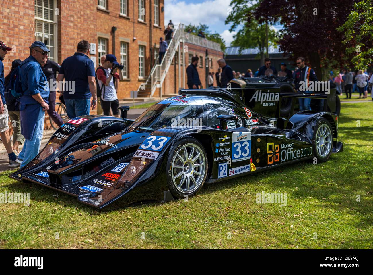 2011 Honda #33 Level 5 Motorsports Lola, ausgestellt auf dem Bicester Scramble am 19.. Juni 2022 Stockfoto