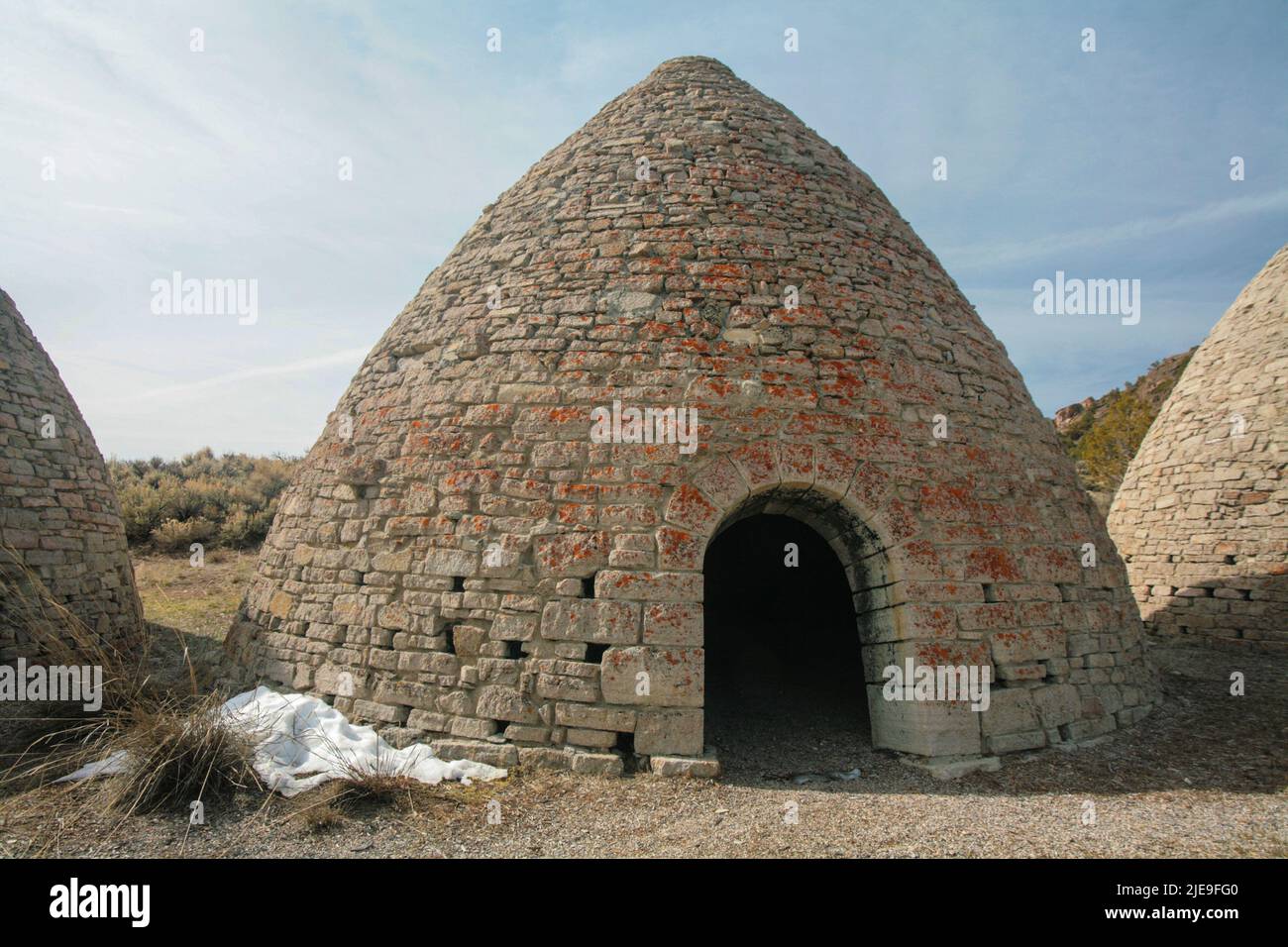 Ward Charcoal Ovens State Historic Park in Nevada Stockfoto