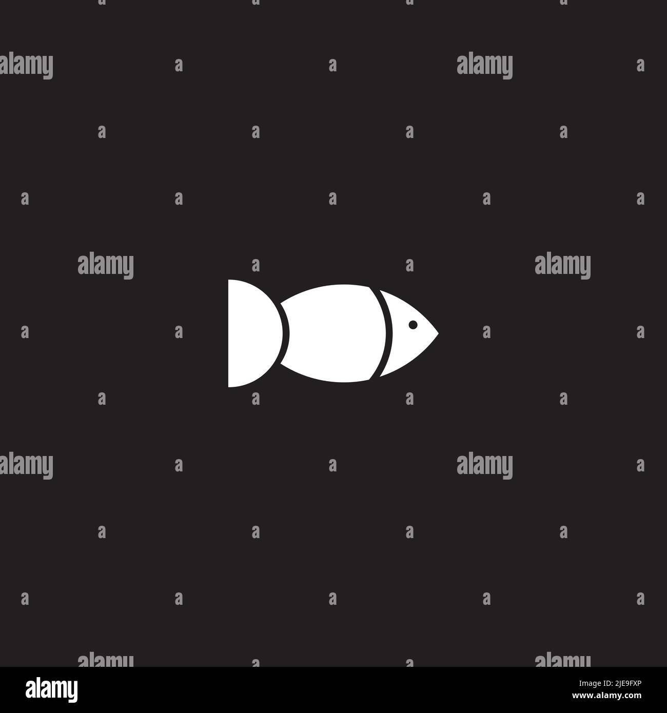 Fisch Logo Design Vektor Vorlage Illustration Stock Vektor