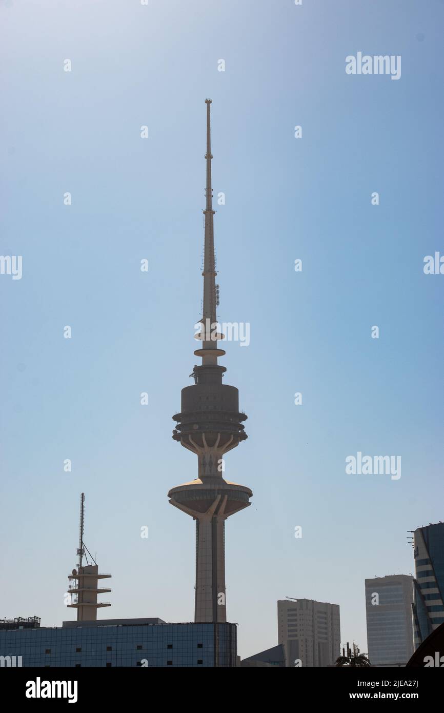 Der Liberation Tower ein 372 Meter hoher Telekommunikationsturm in Kuwait-Stadt, Kuwait Stockfoto