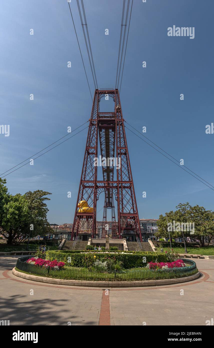 Vizcaya-Brücke, Getxo, Bizkaia, Baskenland, Spanien Stockfoto