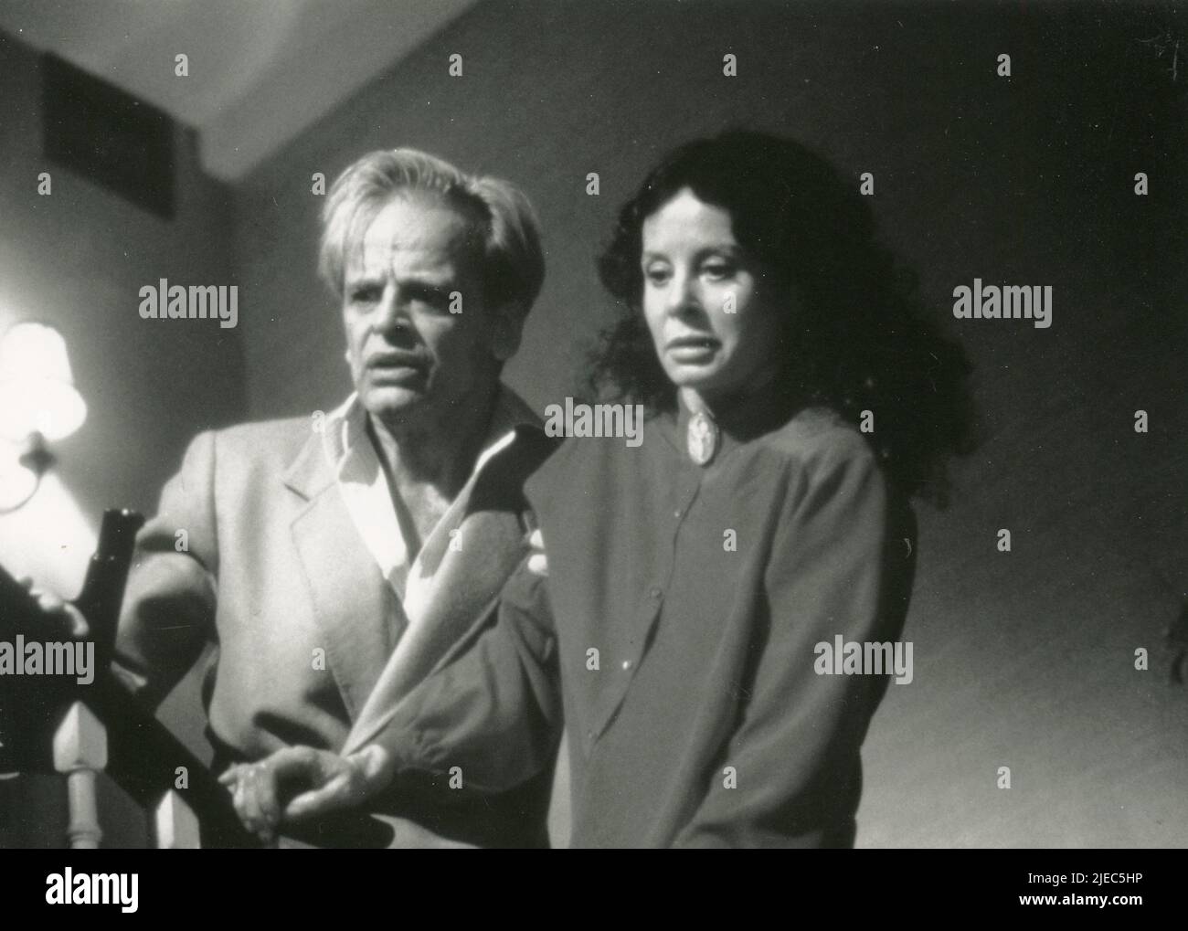 Die Schauspieler Klaus Kinski und Sarah Miles im Film Venom, UK 1981 Stockfoto