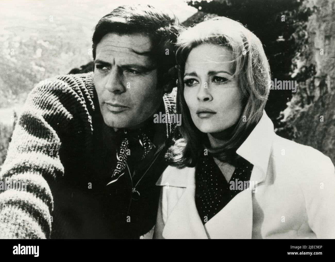 Der italienische Schauspieler Marcello Mastroianni und die Schauspielerin Faye Dunaway im Film A Place for Lovers, I/F 1968 Stockfoto