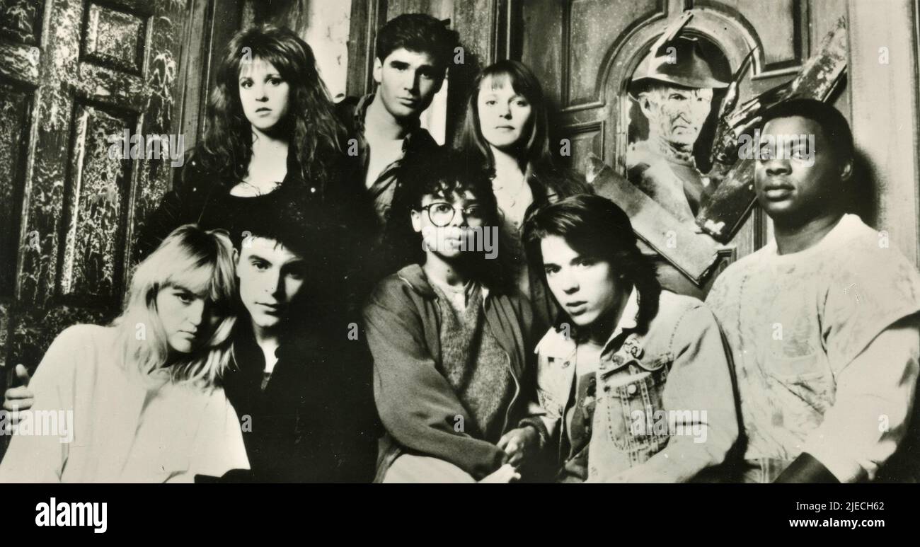 Die Besetzung des Films Nightmare on Elm Street, USA 1984 Stockfoto