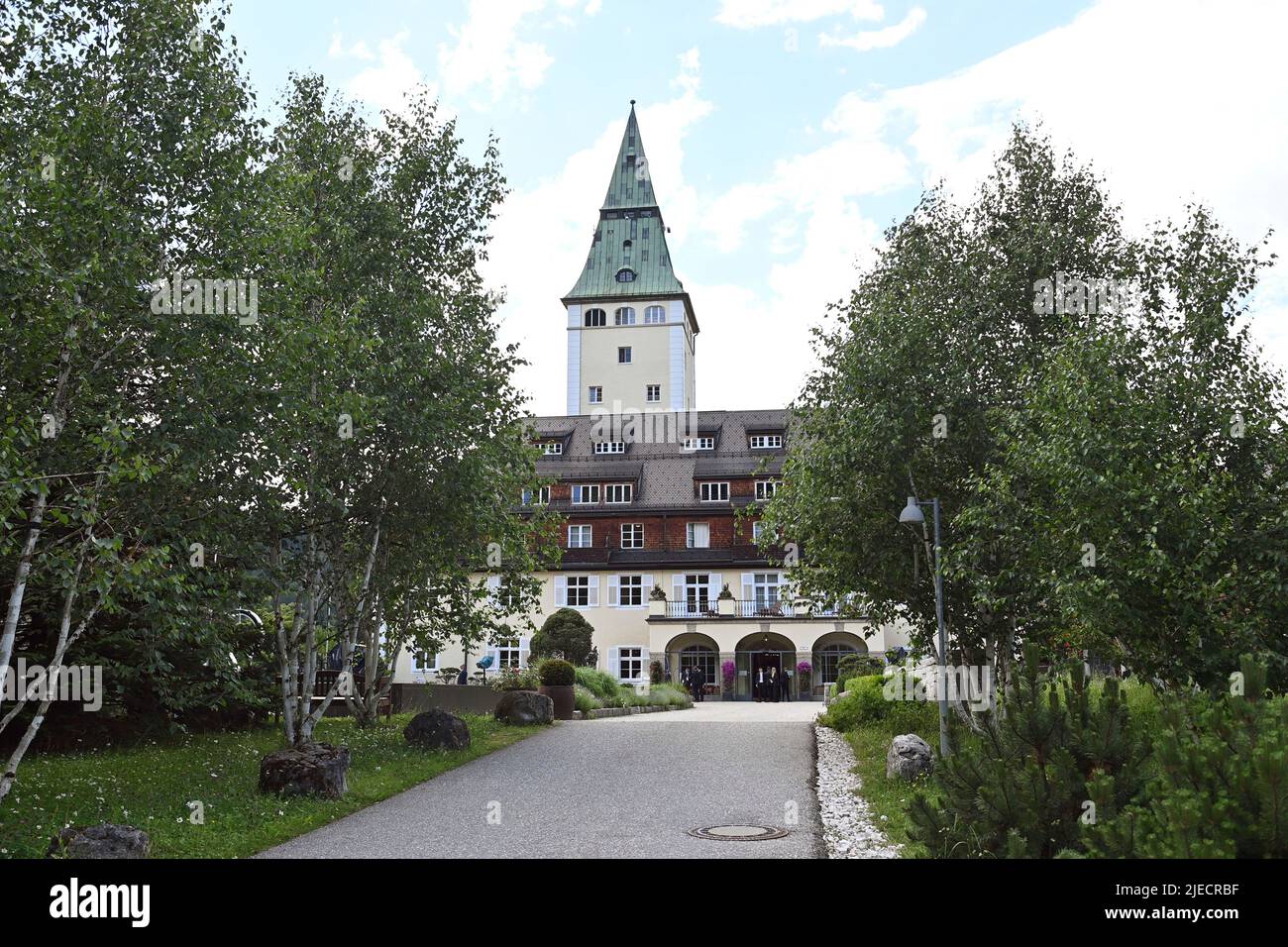 Klais, Deutschland. 26.. Juni 2022. 48. G7 Summit 2022 auf Schloss Elmau vom 26.-28. Juni 2022. Kredit: dpa/Alamy Live Nachrichten Stockfoto
