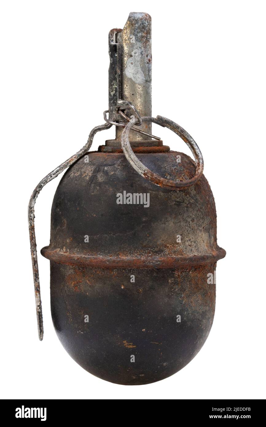 Der RGD-5 (Ruchnaya Granata Distantsionnaya, Englisch "Handgranate Remote"), ist ein nach dem Zweiten Weltkrieg Sowjetische anti-personen Splittergranate, Desig Stockfoto
