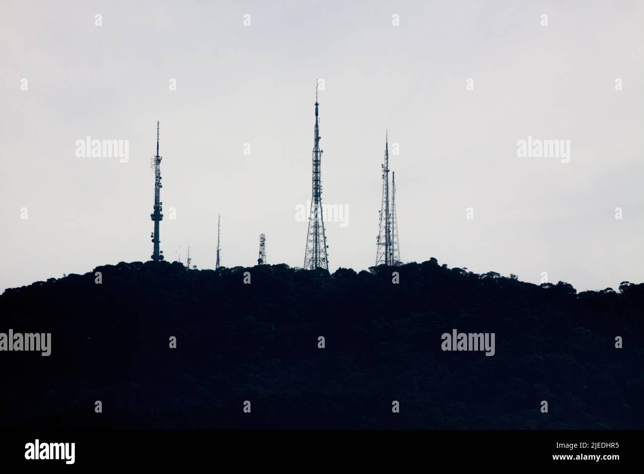 sumare Antenne im tijuca Nationalpark in Rio de Janeiro. Stockfoto