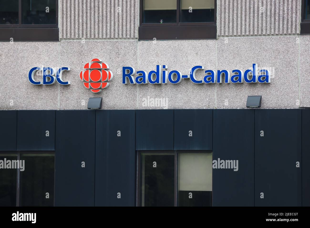 CBC Halifax Radio- und Fernsehgebäude. Canadian Broadcasting Corporation aka Radio-Canada ist eine föderale Krone corp. Halifax, Nova Scotia, Kanada Stockfoto