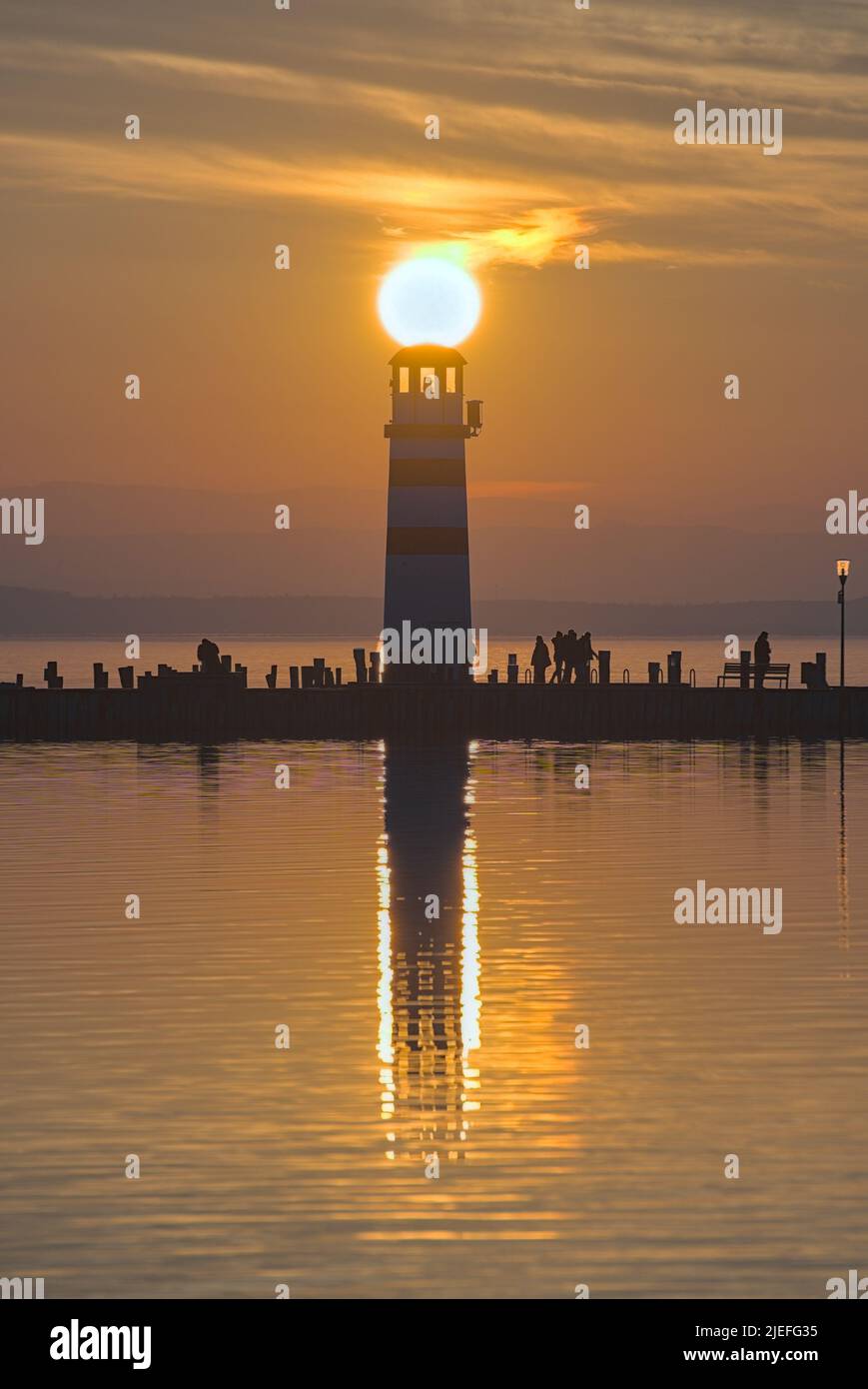 Leuchtturm Podersdorf 5 Stockfoto