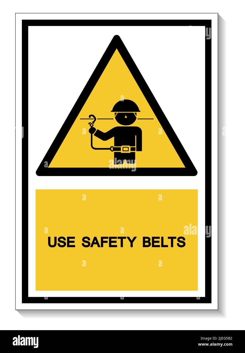 PSA-Symbol. Sicherheitsgurte-Symbol auf weißem Hintergrund isolieren, Vektorgrafik EPS.10 Stock Vektor