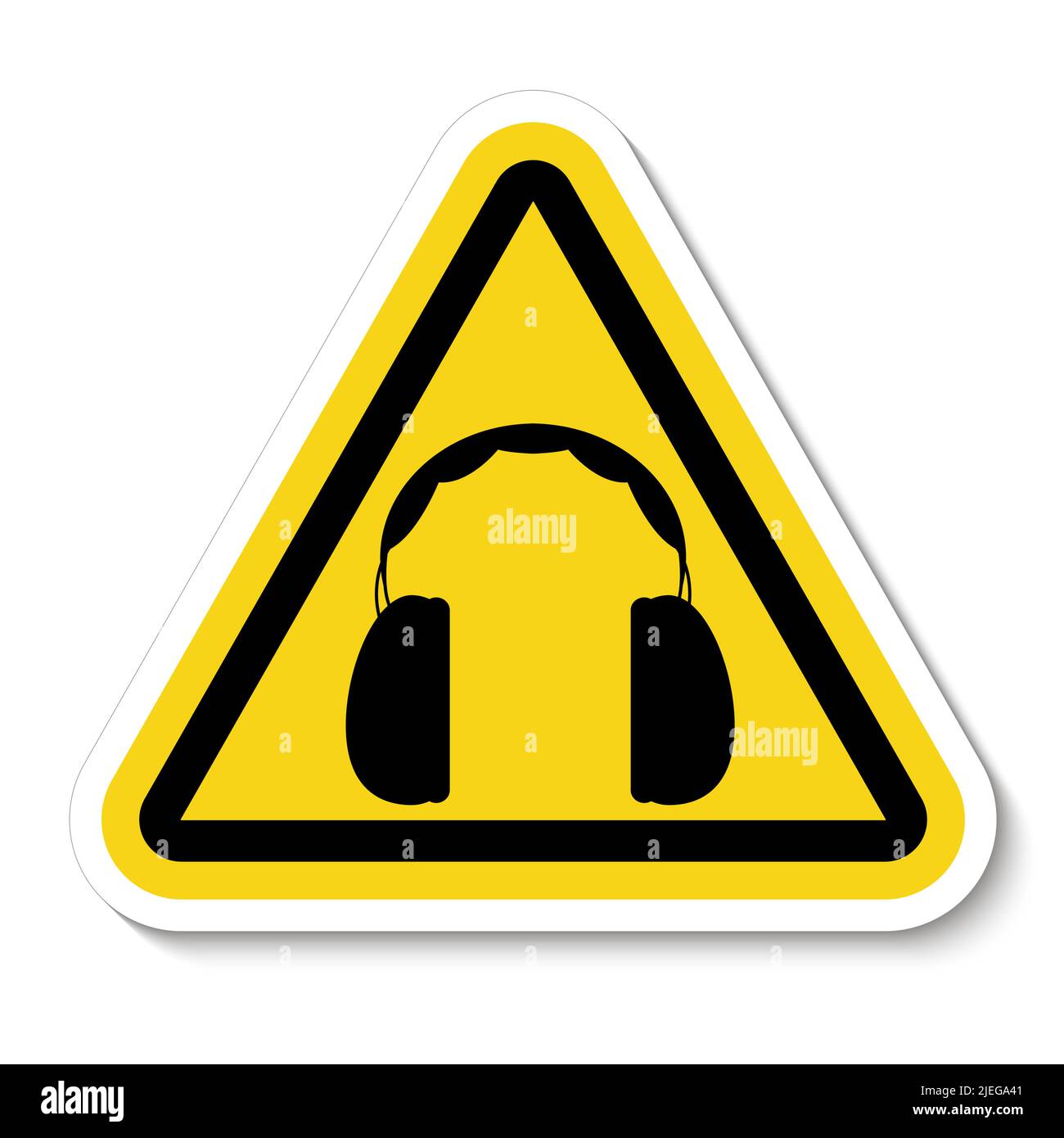 Kein Gehörschutz erforderlich, nehmen Sie die Kopfhörer heraus Stock Vektor