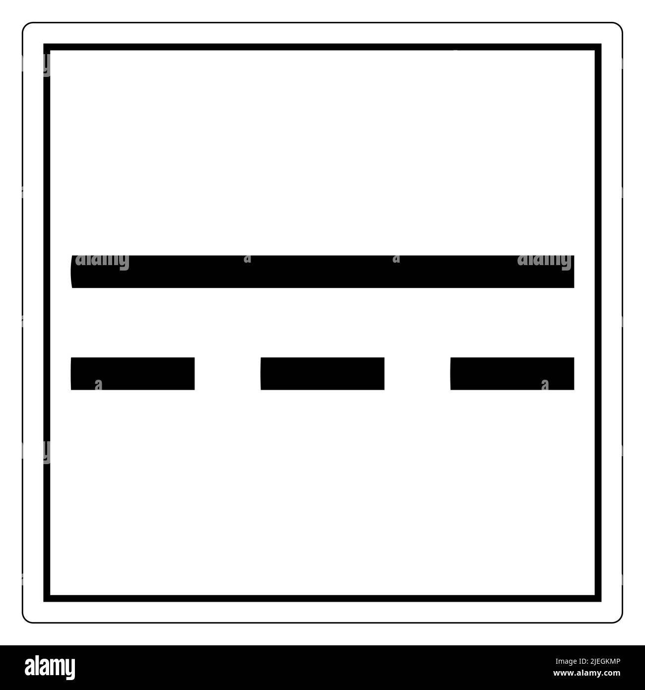 Gleichstromsymbol auf weißem Hintergrund isolieren, Vektorgrafik EPS.10 Stock Vektor