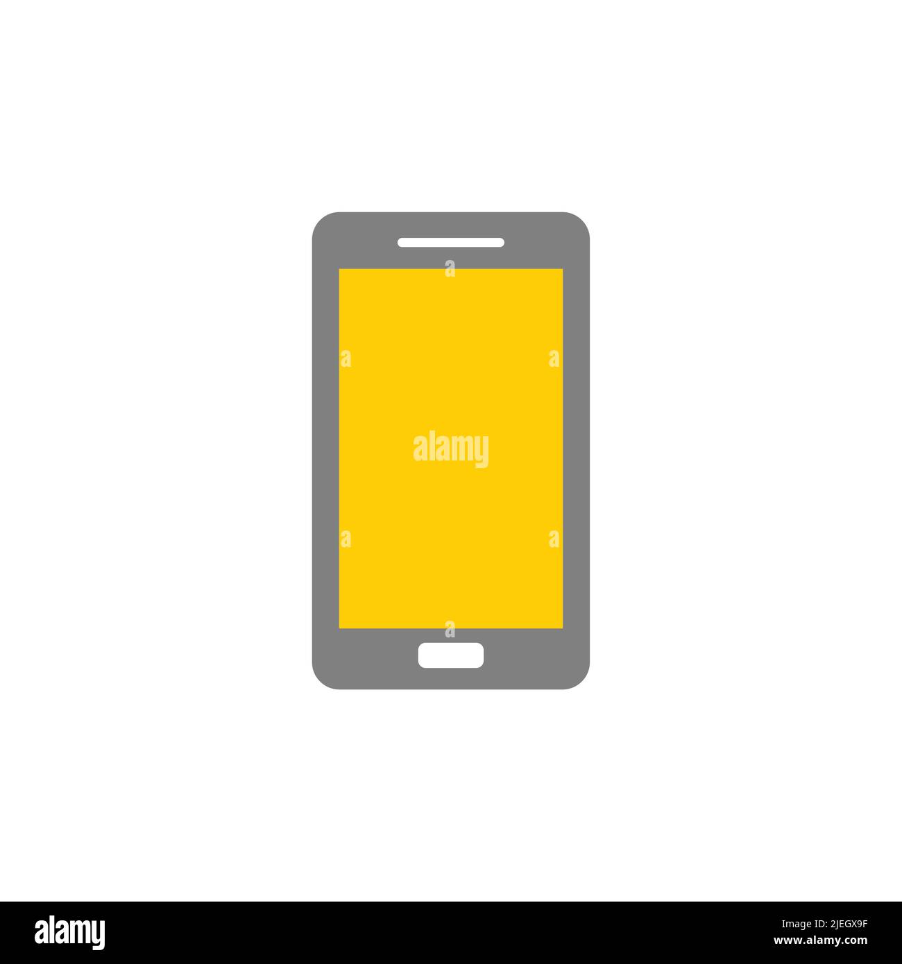 Handy-Smartphone, Telefon Farbe Glyph Stil Vektor-Symbol Stock Vektor