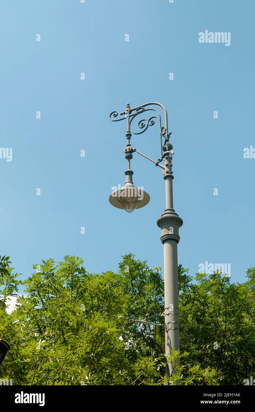 Old Style Street Lamp, Budapest, Ungarn Stockfoto