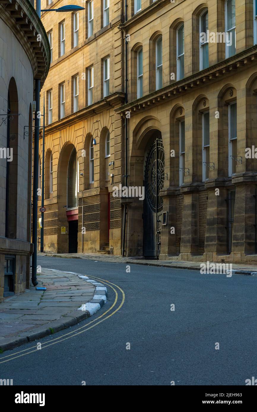 Viktorianische Architektur im Little Germany-Gebiet von Bradford, West Yorkshire Stockfoto