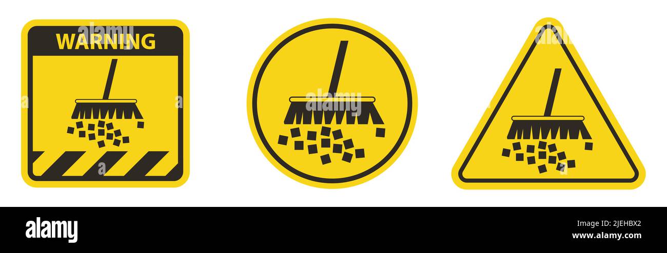 Warnschild Staub Vermeiden Stock Vektor