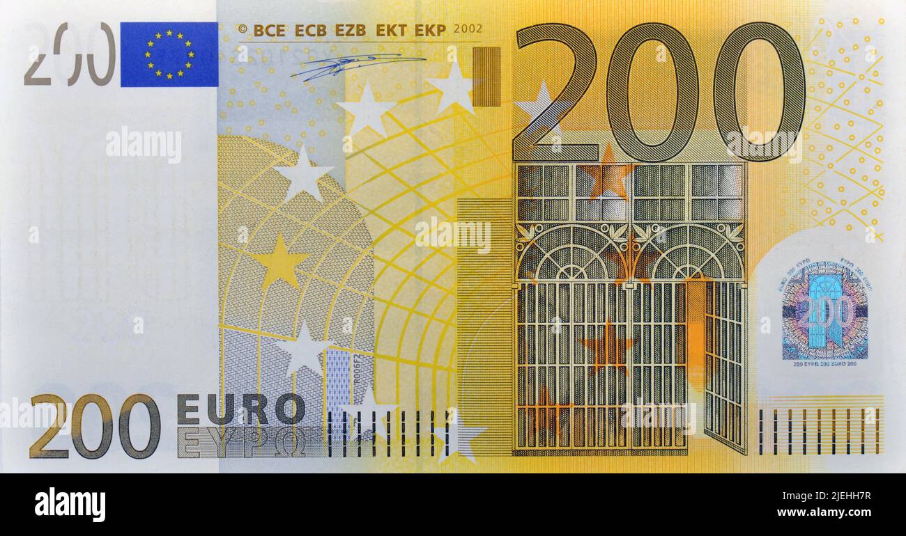 Elegantes Alter 200 Euro Schein Bild