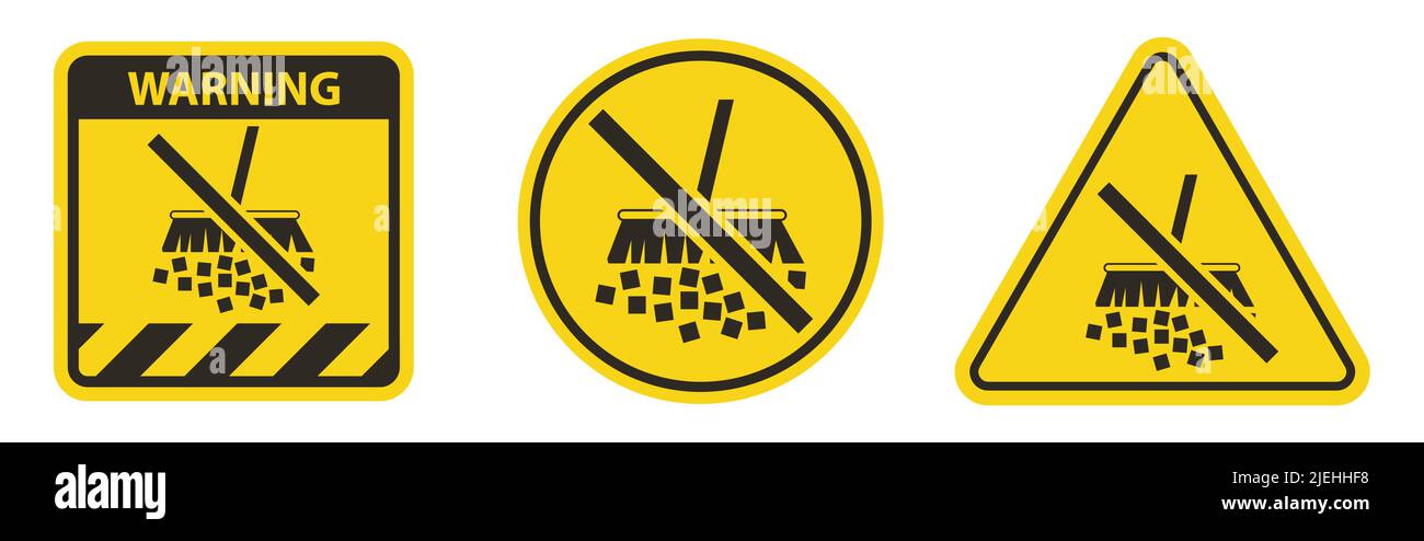 Warnschild Staub Vermeiden Stock Vektor