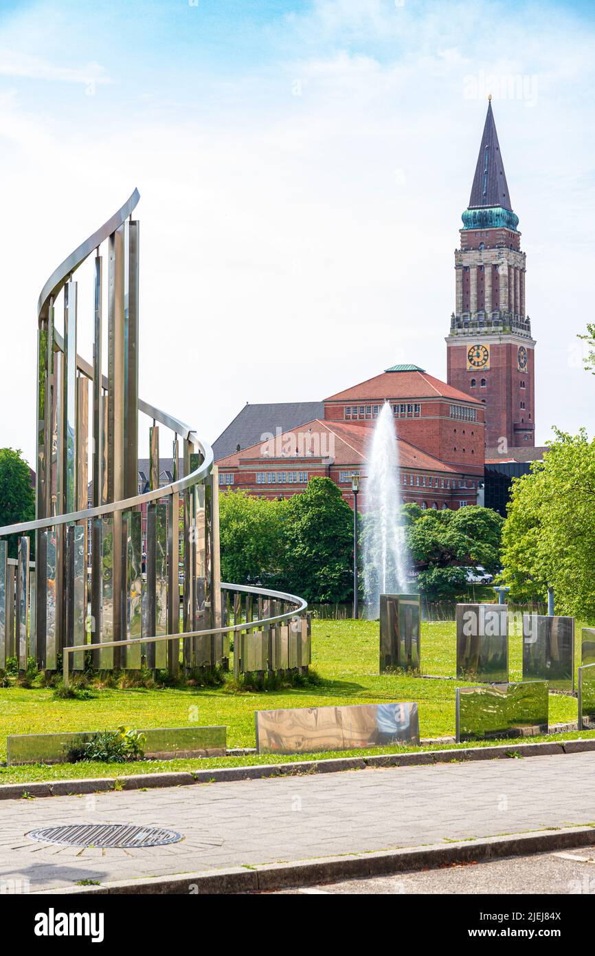 Wind-Licht-Objekt Skulptur in Kiel, Schleswig-Holstein, Deutschland Stockfoto