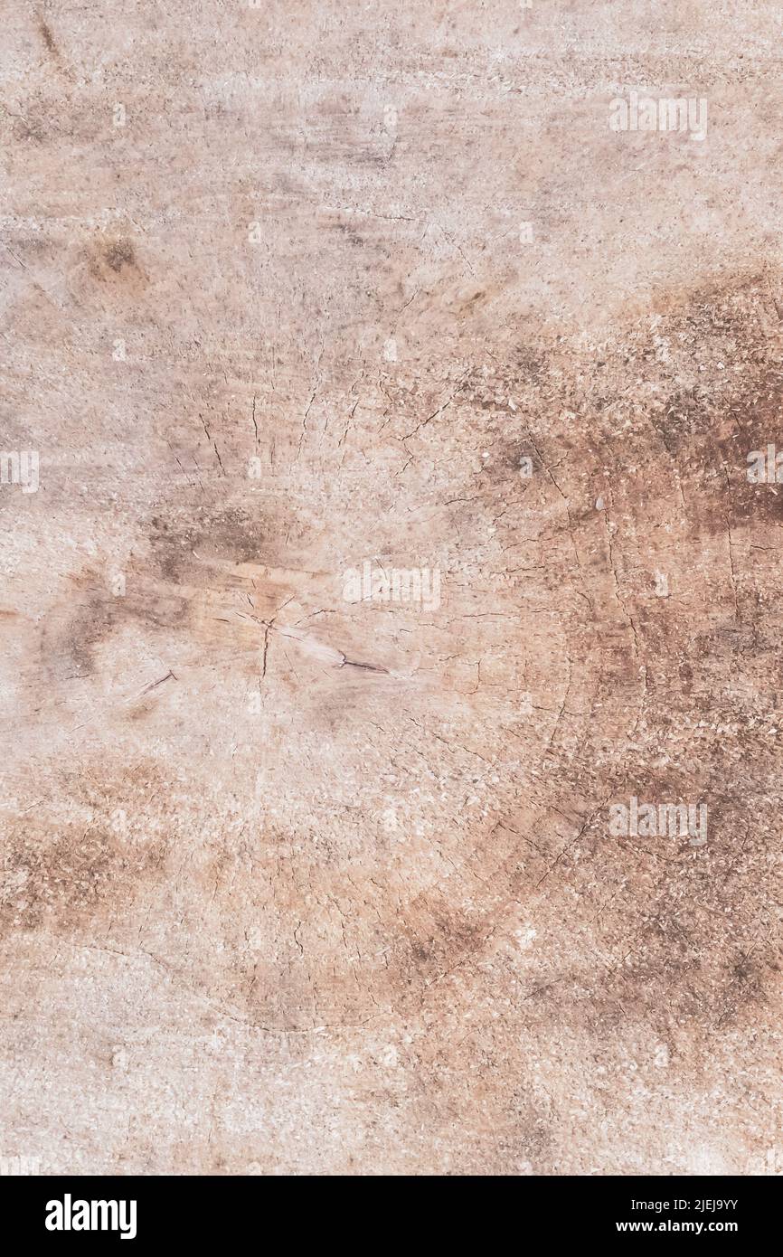 Natürliche hellbraune Holzstruktur Hintergrund, Board Wand und alte Panel Holz Maserung Tapete. Rustikales Muster für Design. Verwittertes Tischsperrholz Stockfoto