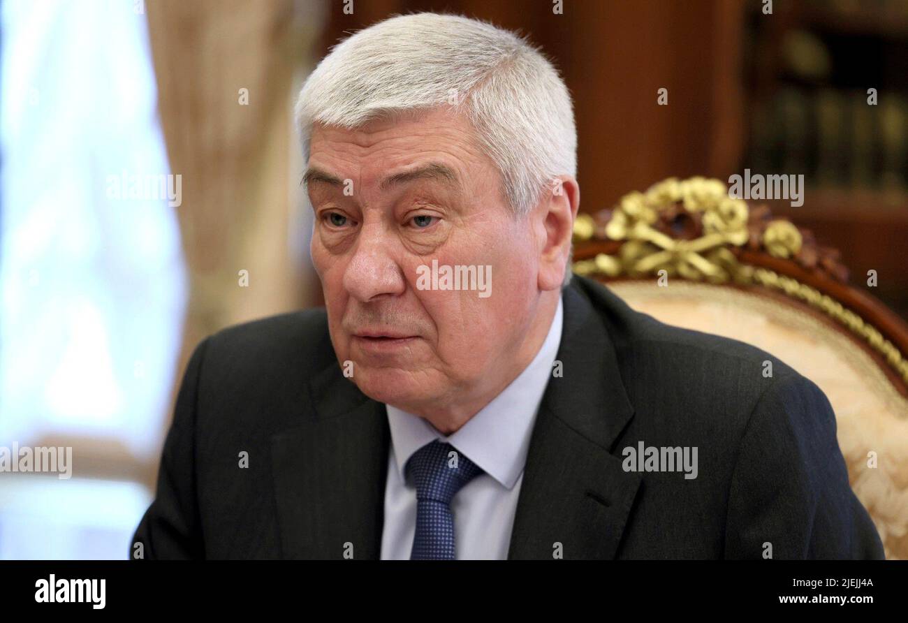 27. Juni 2022. Russland, Moskau. Juri Chikhanchin, Leiter des