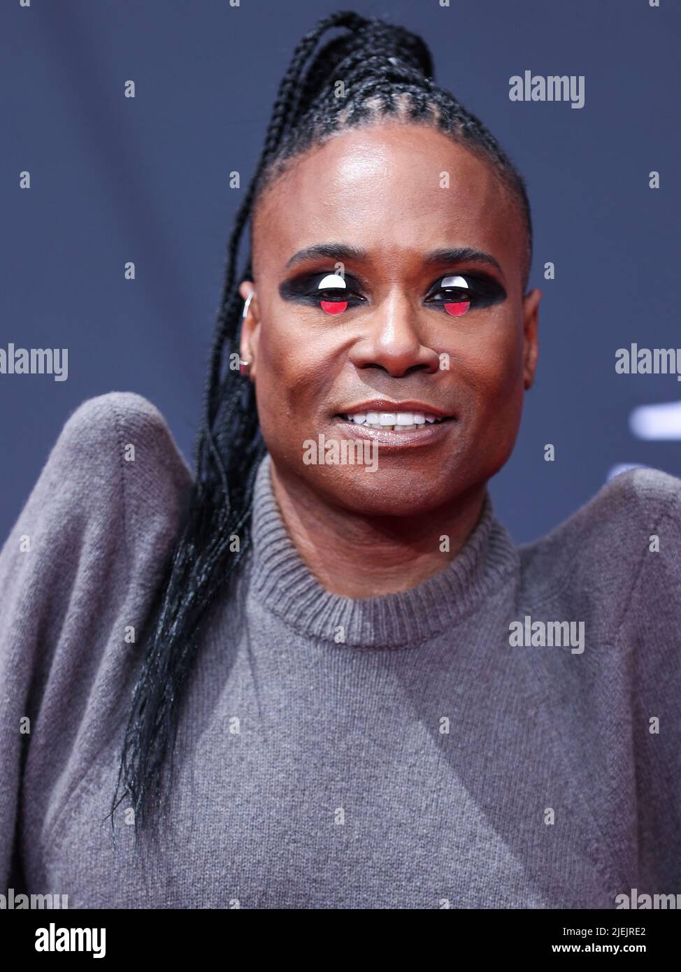 LOS ANGELES, KALIFORNIEN, USA - 26. JUNI: Der amerikanische Schauspieler Billy Porter mit Rick Owens kommt bei den BET Awards 2022 im Microsoft Theater in L.A. an Live am 26. Juni 2022 in Los Angeles, California, USA. (Foto von Xavier Collin/Image Press Agency) Quelle: Image Press Agency/Alamy Live News Stockfoto