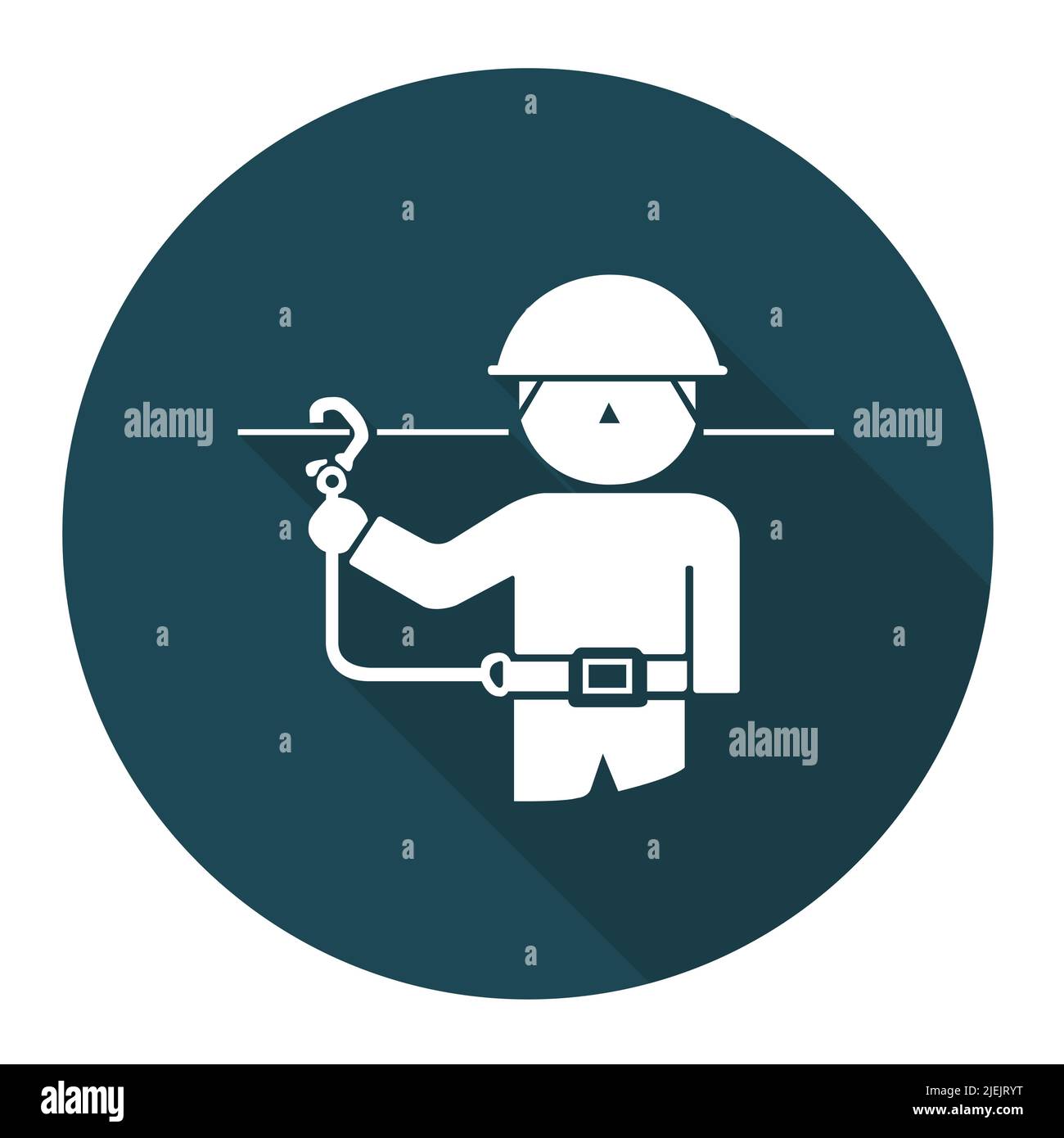 PSA-Symbol. Sicherheitsgurte-Symbol auf weißem Hintergrund isolieren, Vektorgrafik EPS.10 Stock Vektor