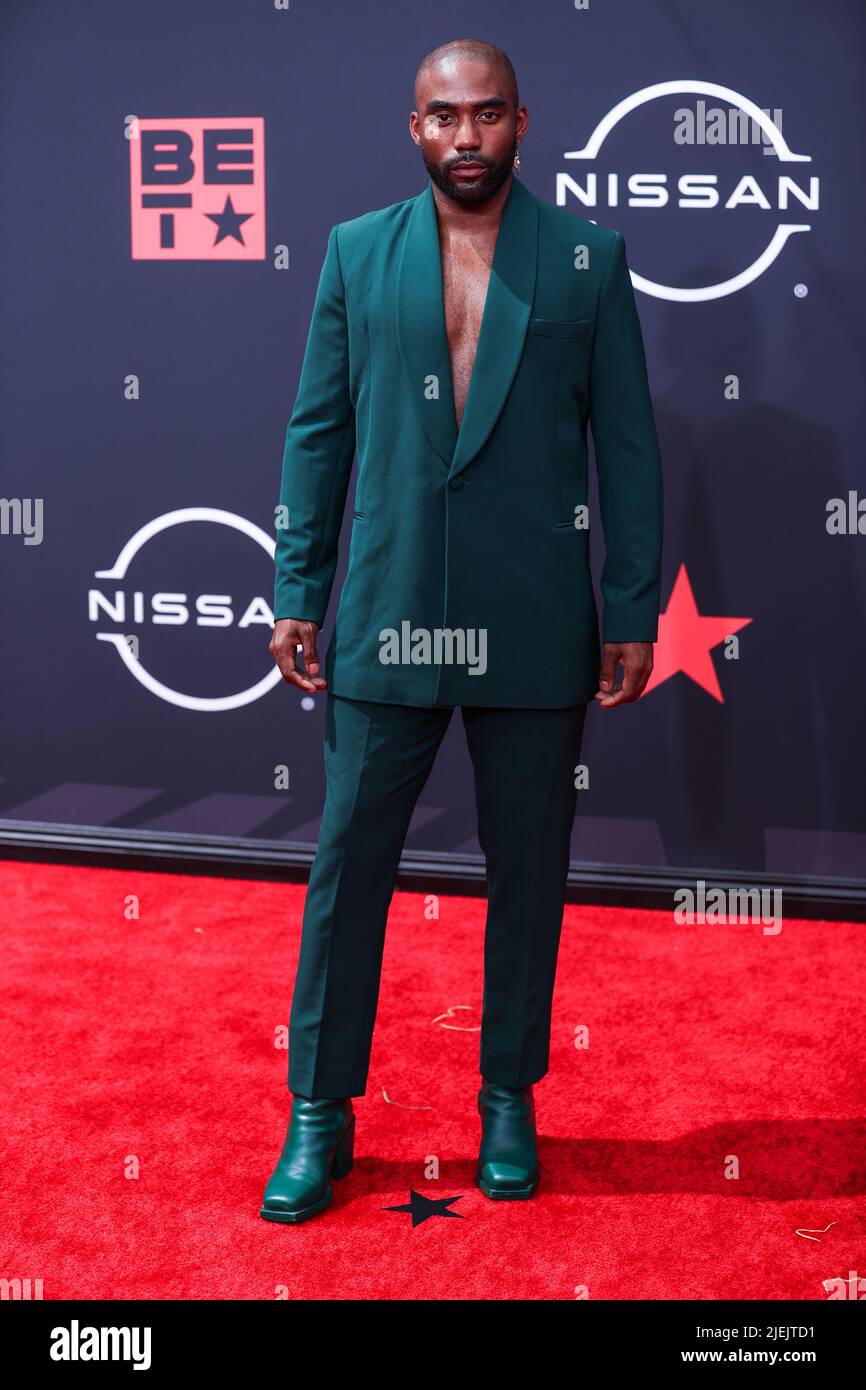 LOS ANGELES, KALIFORNIEN, USA - 26. JUNI: David Alan Mastrick kommt bei den BET Awards 2022 an, die im Microsoft Theater in L.A. stattfinden Live am 26. Juni 2022 in Los Angeles, California, USA. (Foto von Xavier Collin/Image Press Agency) Quelle: Image Press Agency/Alamy Live News Stockfoto