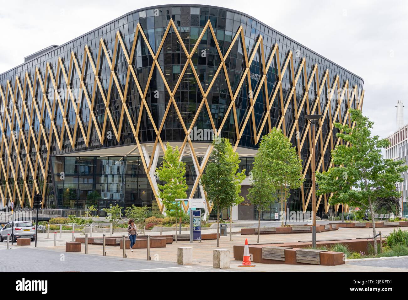 Die Catalyst Geschäfts- und Forschungseinrichtung im Newcastle Helix Science Park, Newcastle upon Tyne, Großbritannien, mit Newcastle University. Stockfoto